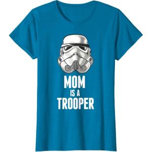 image:imageStar Wars Stormtrooper Mom Is A Trooper TShirtSapphire Blue