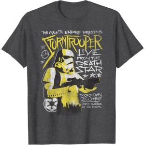 image:imageStar Wars Stormtrooper Music Poster TShirt TShirtDark Heather Grey