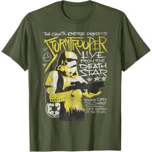 image:imageStar Wars Stormtrooper Music Poster TShirt TShirtOlive Green