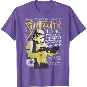 image:imageStar Wars Stormtrooper Music Poster TShirt TShirtPurple Heather