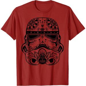 image:imageStar Wars Stormtrooper Ornate Henna Print Helmet TShirtCranberry Red