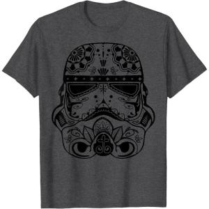 image:imageStar Wars Stormtrooper Ornate Henna Print Helmet TShirtDark Heather Grey