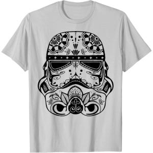 image:imageStar Wars Stormtrooper Ornate Henna Print Helmet TShirtSilver Grey
