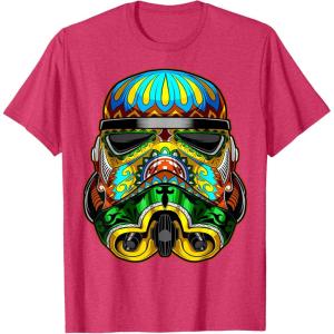 image:imageStar Wars Stormtrooper Ornate Sugar Skull Graphic TShirt C1 TShirtRed Heather