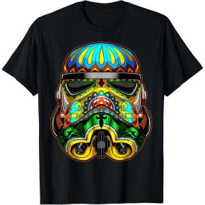 image:imageStar Wars Stormtrooper Ornate Sugar Skull Graphic TShirt TShirtBlack