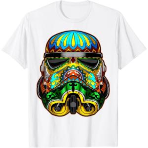 image:imageStar Wars Stormtrooper Ornate Sugar Skull Graphic TShirt TShirtWhite