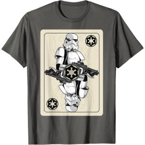 image:imageStar Wars Stormtrooper Playing Card Graphic TShirt TShirtAsphalt Grey