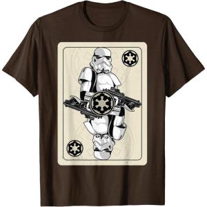 image:imageStar Wars Stormtrooper Playing Card Graphic TShirt TShirtBrown
