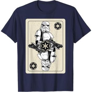 image:imageStar Wars Stormtrooper Playing Card Graphic TShirt TShirtNavy Blue