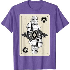 image:imageStar Wars Stormtrooper Playing Card Graphic TShirt TShirtPurple Heather