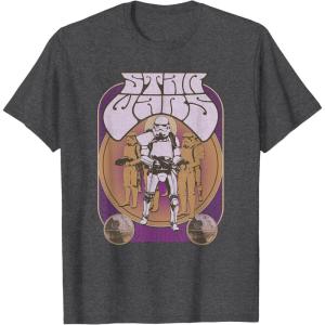 image:imageStar Wars Stormtrooper Retro Seventies Poster TShirtDark Heather Grey