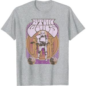 image:imageStar Wars Stormtrooper Retro Seventies Poster TShirtHeather Grey