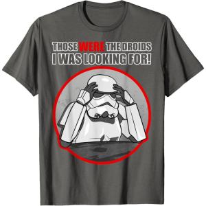 image:imageStar Wars Stormtrooper Those Were The Droids TShirtAsphalt Grey