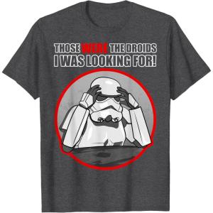 image:imageStar Wars Stormtrooper Those Were The Droids TShirtDark Heather Grey