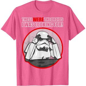 image:imageStar Wars Stormtrooper Those Were The Droids TShirtPink Heather