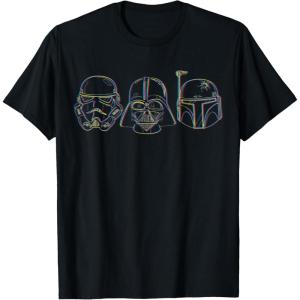 image:imageStar Wars Stormtrooper Vader Fett Helmet Trio TShirt TShirtBlack