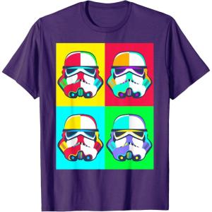 image:imageStar Wars Stormtroopers Helmet Pop Art Graphic TShirt TShirtPurple