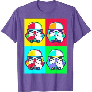 image:imageStar Wars Stormtroopers Helmet Pop Art Graphic TShirt TShirtPurple Heather