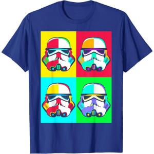 image:imageStar Wars Stormtroopers Helmet Pop Art Graphic TShirt TShirtRoyal Blue