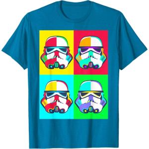 image:imageStar Wars Stormtroopers Helmet Pop Art Graphic TShirt TShirtSapphire Blue