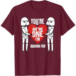 image:imageStar Wars Stormtroopers Not The One AntiValentines Day TShirtBurgundy