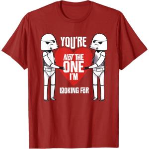 image:imageStar Wars Stormtroopers Not The One AntiValentines Day TShirtCranberry Red