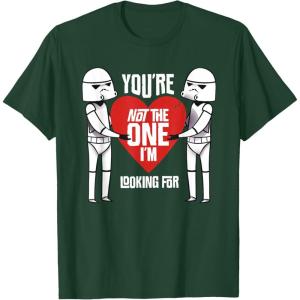 image:imageStar Wars Stormtroopers Not The One AntiValentines Day TShirtDark Green