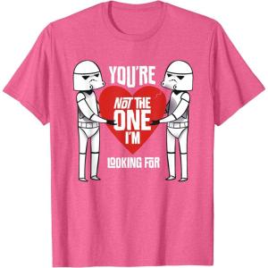 image:imageStar Wars Stormtroopers Not The One AntiValentines Day TShirtPink Heather