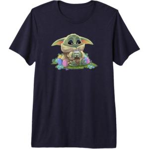 image:imageStar Wars The Mandalorian Easter Grogu Egg Hunt Winner Premium Triblend TShirtNavy Blue
