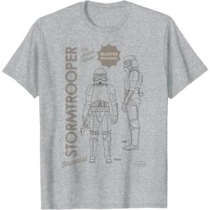 image:imageStar Wars The Mandalorian Stormtrooper Toy Poster TShirtHeather Grey