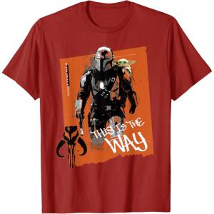 image:imageStar Wars The Mandalorian and Grogu Movie This is the Way TShirtCranberry Red