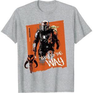 image:imageStar Wars The Mandalorian and Grogu Movie This is the Way TShirtHeather Grey