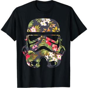 image:imageStar Wars Tropical Stormtrooper Floral Print Graphic TShirt TShirtBlack