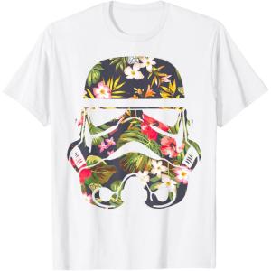 image:imageStar Wars Tropical Stormtrooper Floral Print TShirt C1 TShirtWhite