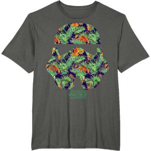 image:imageStar Wars Tropical Stormtrooper Helmet Graphic TShirt TShirtAsphalt Grey