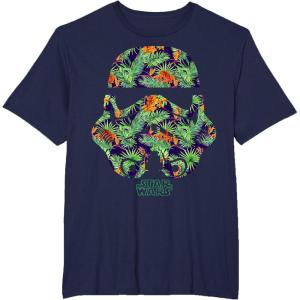 image:imageStar Wars Tropical Stormtrooper Helmet Graphic TShirt TShirtNavy Blue