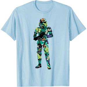 image:imageStar Wars Tropical Stormtrooper Silhouette TShirtBaby Blue
