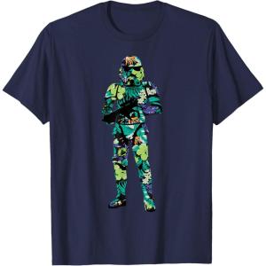 image:imageStar Wars Tropical Stormtrooper Silhouette TShirtNavy Blue