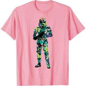image:imageStar Wars Tropical Stormtrooper Silhouette TShirtPink
