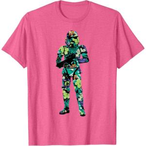 image:imageStar Wars Tropical Stormtrooper Silhouette TShirtPink Heather
