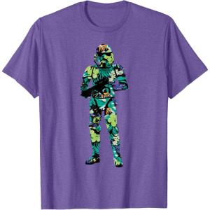 image:imageStar Wars Tropical Stormtrooper Silhouette TShirtPurple Heather