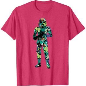 image:imageStar Wars Tropical Stormtrooper Silhouette TShirtRed Heather