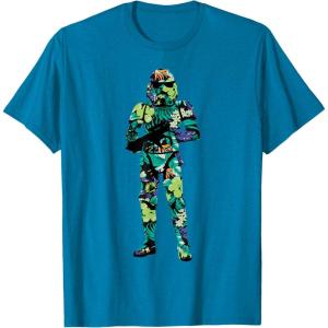 image:imageStar Wars Tropical Stormtrooper Silhouette TShirtSapphire Blue