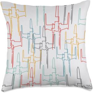 image:imageStar Wars XWing Starfighter Retro Print Throw Pillow18x18