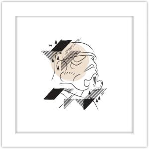 image:imageTrends International Gallery Pops Star Wars Saga  MidCentury Modern Stormtrooper Wall Art Wall Poster 12 x 12 Black Framed VersionWhite Framed Version
