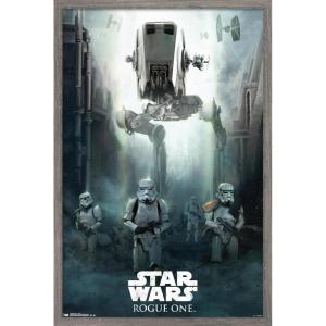 image:imageTrends International Star Wars Rogue One  Siege Wall Poster 22375 x 34 Black Framed VersionBarnwood Framed Version