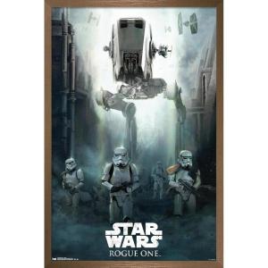 image:imageTrends International Star Wars Rogue One  Siege Wall Poster 22375 x 34 Black Framed VersionBronze Framed Version