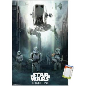 image:imageTrends International Star Wars Rogue One  Siege Wall Poster 22375 x 34 Black Framed VersionPremium Poster  Mount Bundle