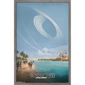 image:imageTrends International Star Wars Rogue One  Teaser Wall Poster 22375 x 34 Black Framed VersionBarnwood Framed Version