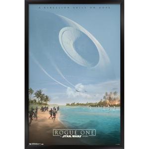 image:imageTrends International Star Wars Rogue One  Teaser Wall Poster 22375 x 34 Black Framed VersionBlack Framed Version